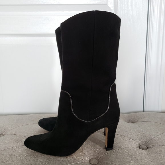 Zara Leather Mid-Calf Leather Ankle Boot - Picture 4 of 8